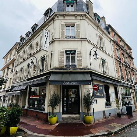 Hotel Des 3 Marches- Logis Hotel Restaurant Le Vésinet Exteriér fotografie